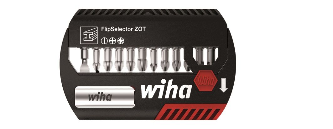 Wiha Bit-Set Flip Selector ZOT 13-teilig mit Gürtelclip von wiha Premium