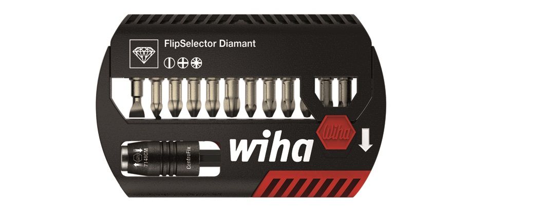 Wiha Bit-Set Torsion Diamant 13-teilig CentroFix Schnellwechselhalter von wiha Premium