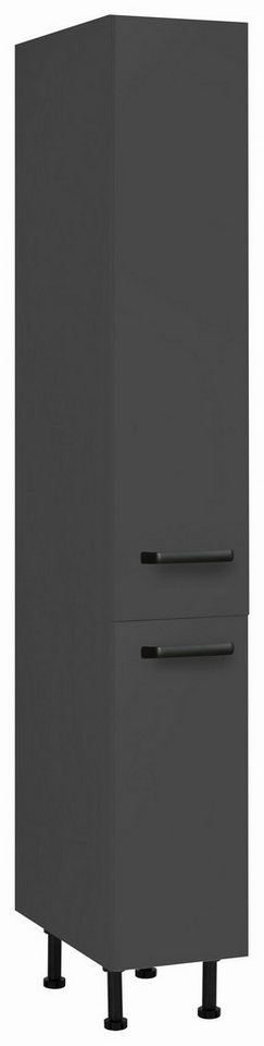 wiho Küchen Apothekerschrank Simi Soft-Close-Funktion in Schubkästen und Auszügen, verstellbare Füße von wiho Küchen