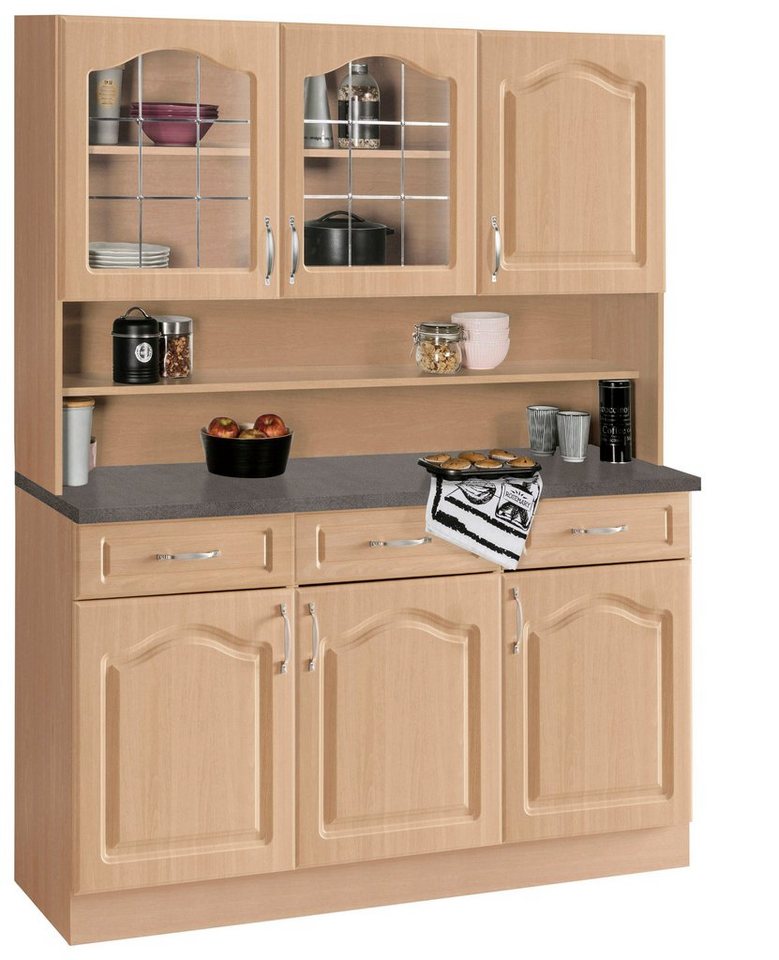 wiho Küchen Küchenbuffet Linz 120 cm breit, in Landhaus-Optik von wiho Küchen