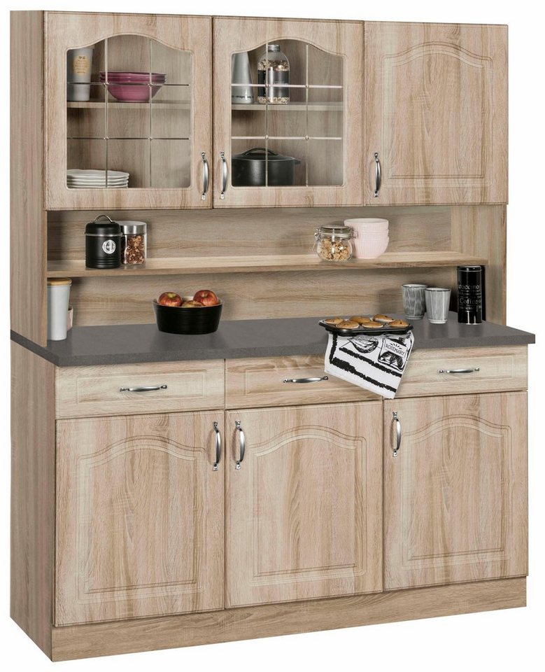 wiho Küchen Küchenbuffet Linz 150 cm breit, in Landhaus-Optik wiho Küchen Küchenbuffet Linz 150 cm breit, in Landhaus-Optik von wiho Küchen