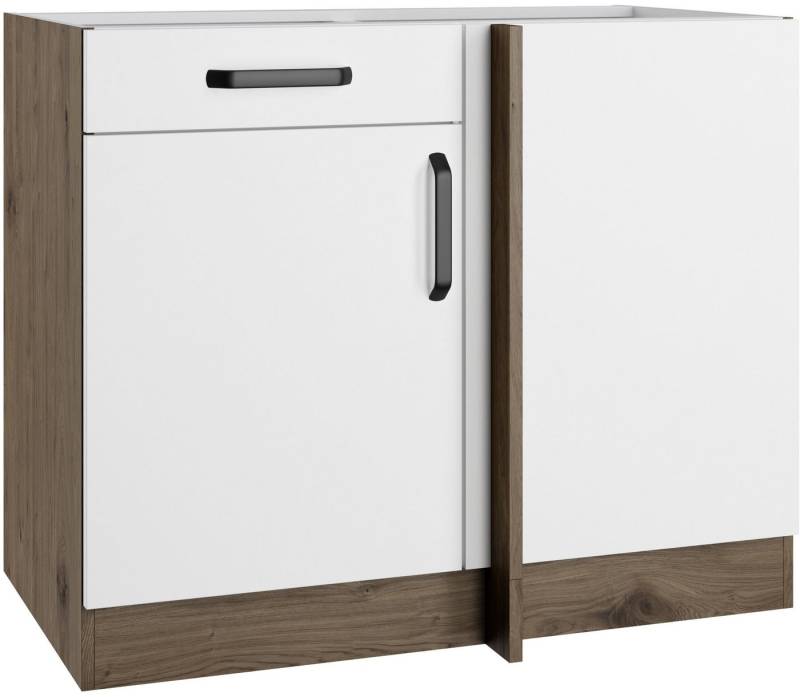 wiho Küchen Eckunterschrank Elba Breite: 110 cm, mit Schubkasten und zusätzlichem Einlegeboden von wiho Küchen