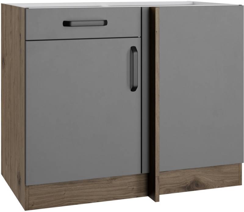 wiho Küchen Eckunterschrank Elba Breite: 110 cm, mit Schubkasten und zusätzlichem Einlegeboden von wiho Küchen