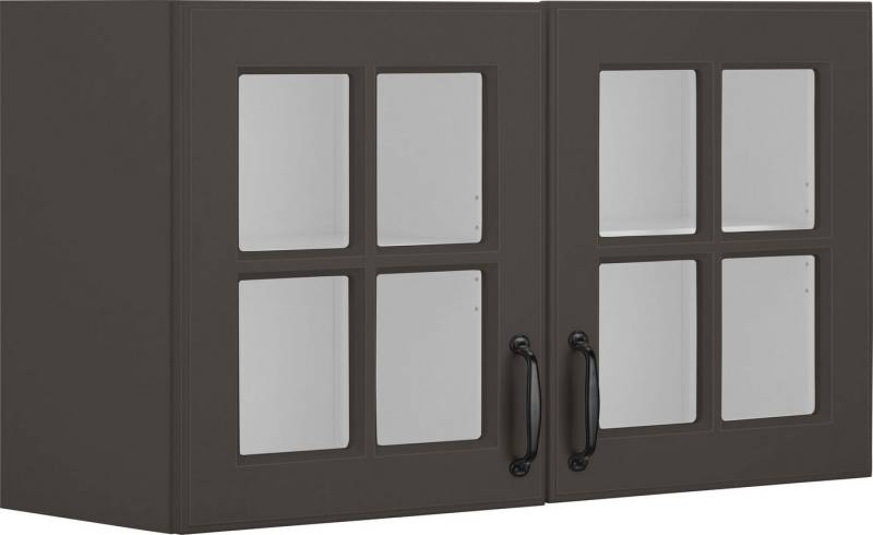 wiho Küchen Glashängeschrank Erla Front mit Glaseinsatz von wiho Küchen