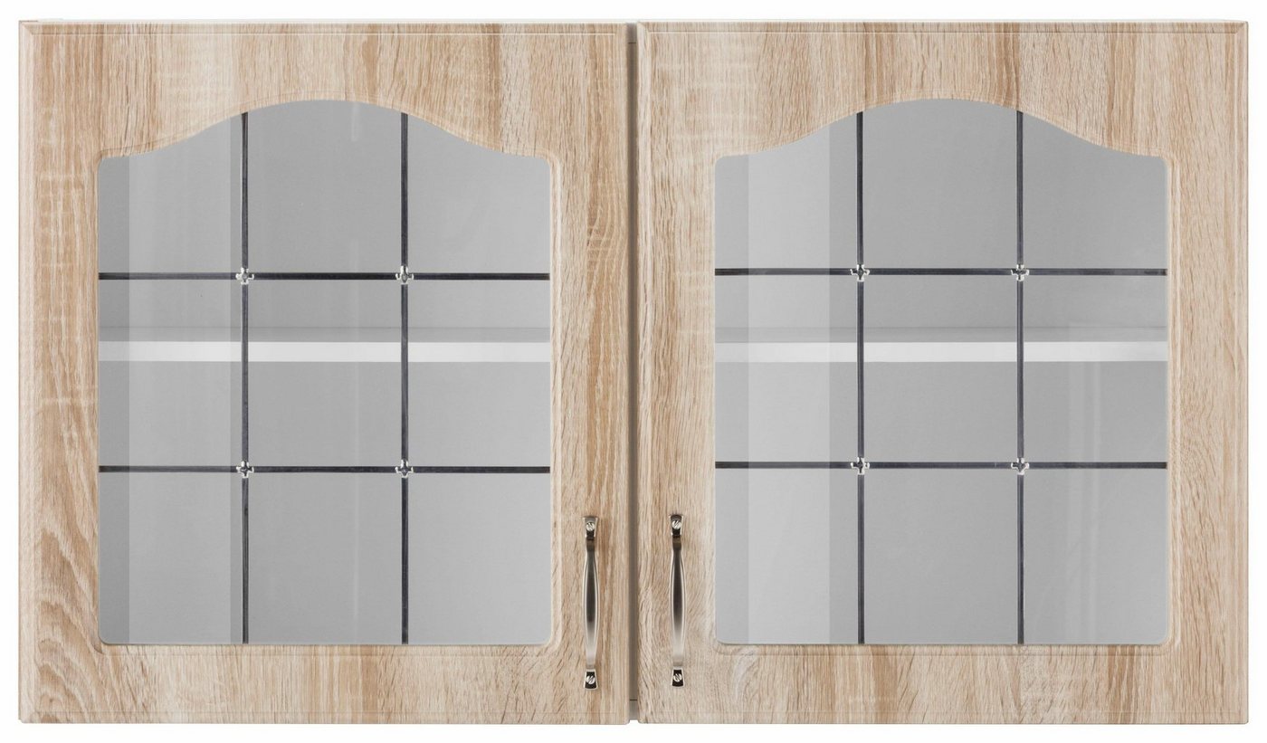 wiho Küchen Glashängeschrank Linz 100 cm breit, mit 2 Glastüren von wiho Küchen