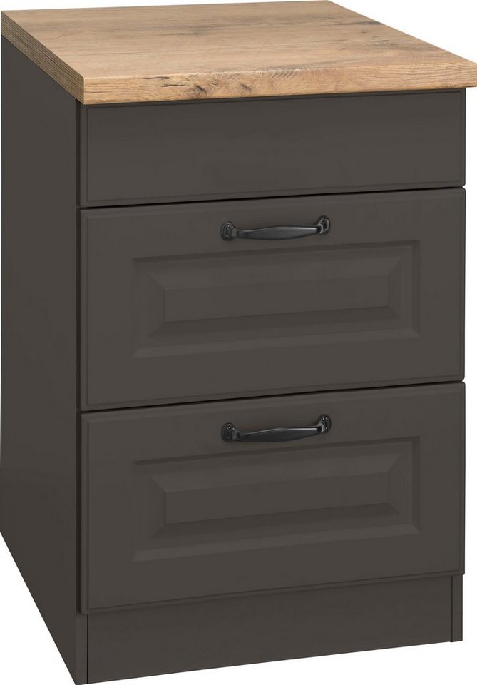 wiho Küchen Kochfeldumbauschrank Erla 60 cm breit mit Kassettenfront von wiho Küchen