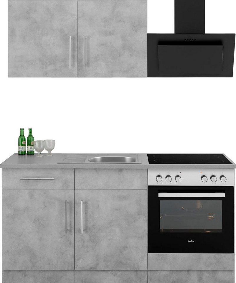 wiho Küchen Küche Cali, wahlweise mit E-Geräten, Breite 160 cm von wiho Küchen