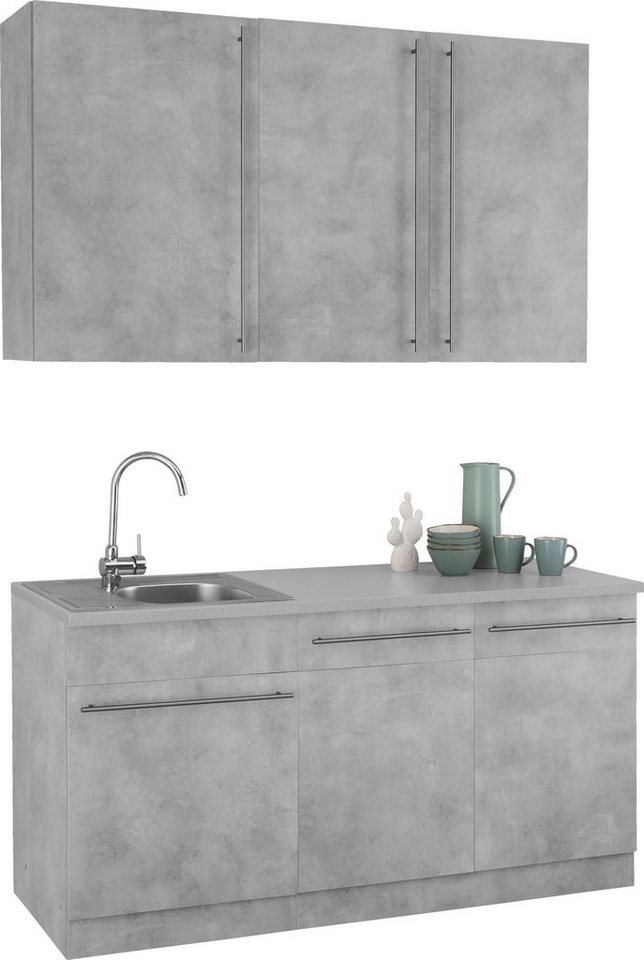 wiho Küchen Pantryküche Chicago, ohne E-Geräte, Breite 160 cm von wiho Küchen