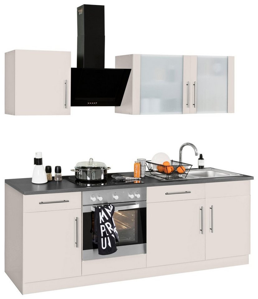 wiho Küchen Küchenzeile Cali, mit E-Geräten, Breite 220 cm von wiho Küchen