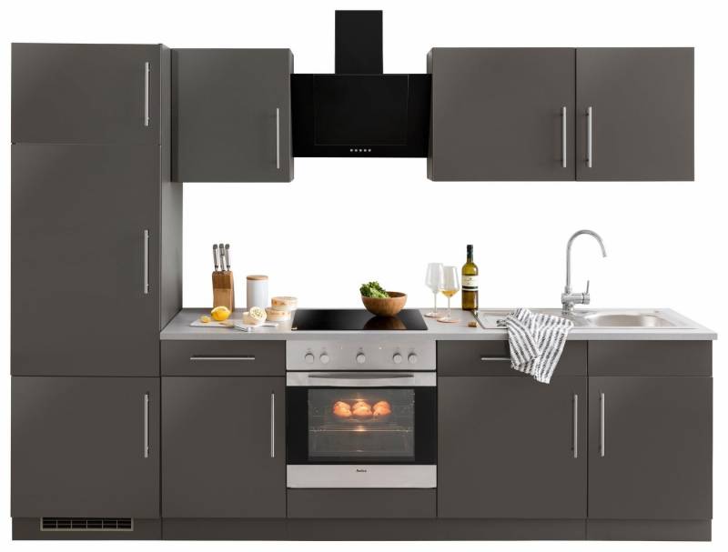 wiho Küchen Küchenzeile Cali, mit E-Geräten, Breite 280 cm von wiho Küchen