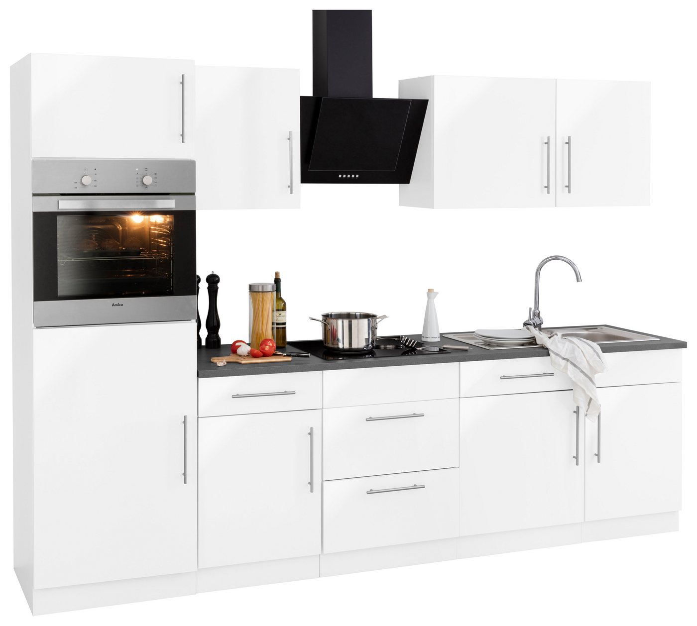 wiho Küchen Küchenzeile Cali, ohne E-Geräte, Breite 280 cm von wiho Küchen