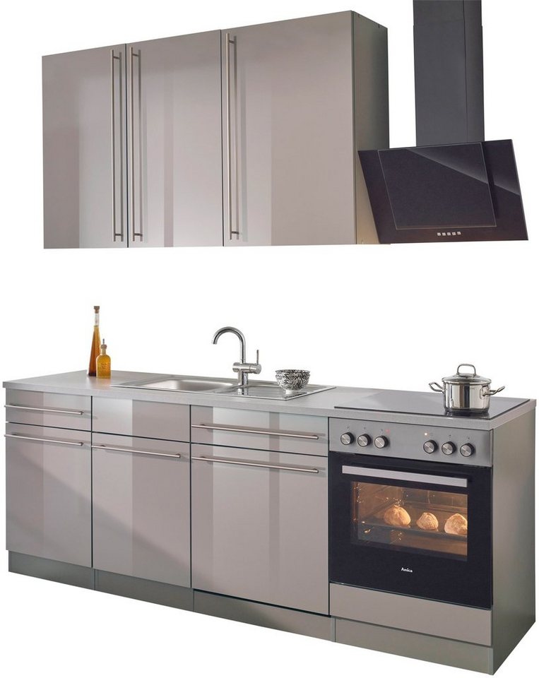 wiho Küchen Küchenzeile Chicago, mit E-Geräten, Breite 220 cm von wiho Küchen