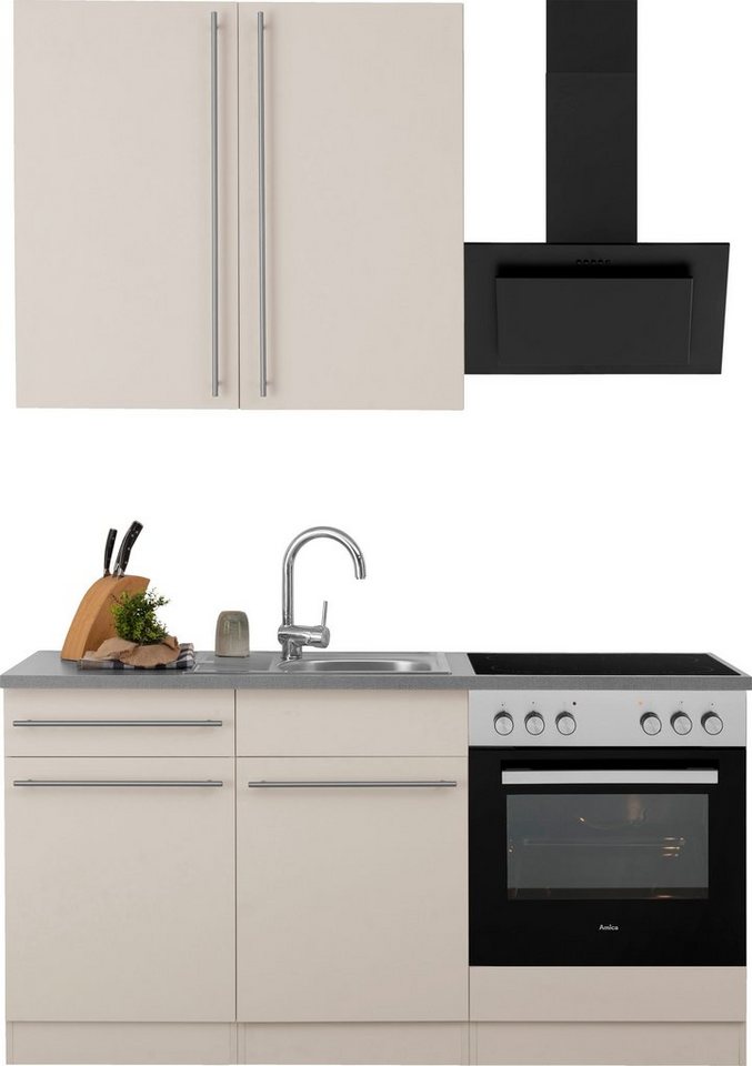 wiho Küchen Küchenzeile Chicago, wahlweise mit E-Geräten, Breite 160 cm von wiho Küchen