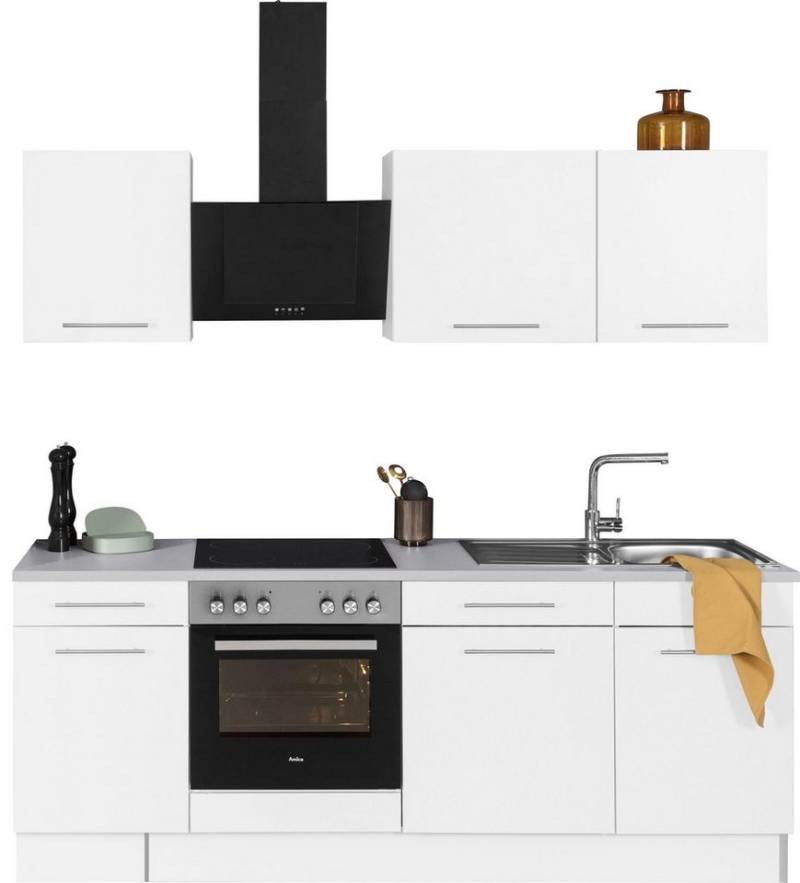 wiho Küchen Küchenzeile Ela, Breite 220 cm, Soft-Close-Funktion, höhenverstellbare Füße, ohne E-Geräte von wiho Küchen