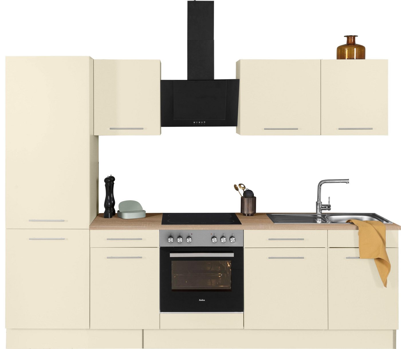 wiho Küchen Küchenzeile Ela, Breite 280 cm, Soft-Close-Funktion, höhenverstellbare Füße von wiho Küchen