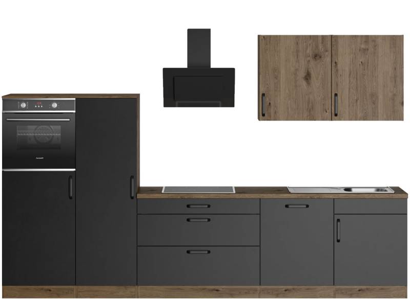wiho Küchen Küchenzeile Elba, wahlweise mit Hanseatic E-Geräten, Breite 330 cm von wiho Küchen