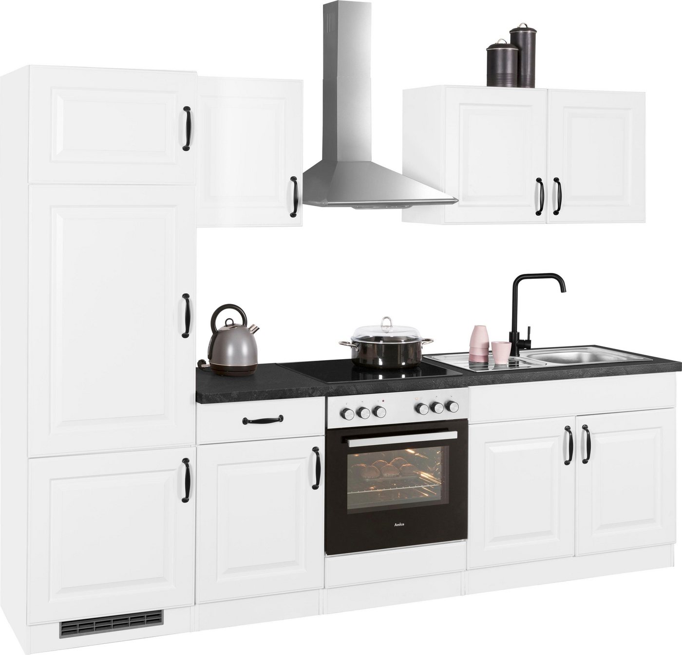 wiho Küchen Küchenzeile Erla, mit E-Geräten, Breite 270 cm von wiho Küchen