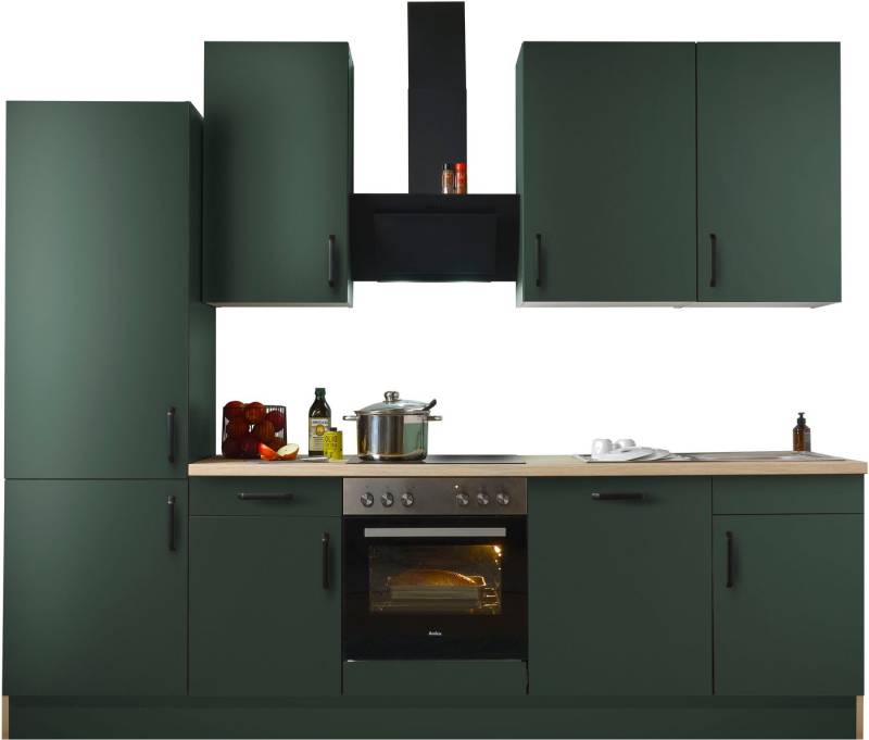 wiho Küchen Küchenzeile "Simi", mit verstellbaren Füßen, Breite 280 cm, wahlweise mit E-Geräten, Soft-Close-Funktion in Schubkästen & Auszügen von wiho Küchen