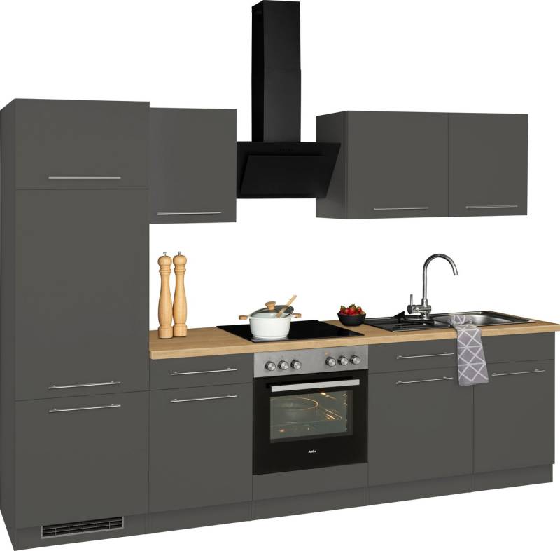 wiho Küchen Küchenzeile Unna, mit E-Geräten, Breite 280 cm von wiho Küchen