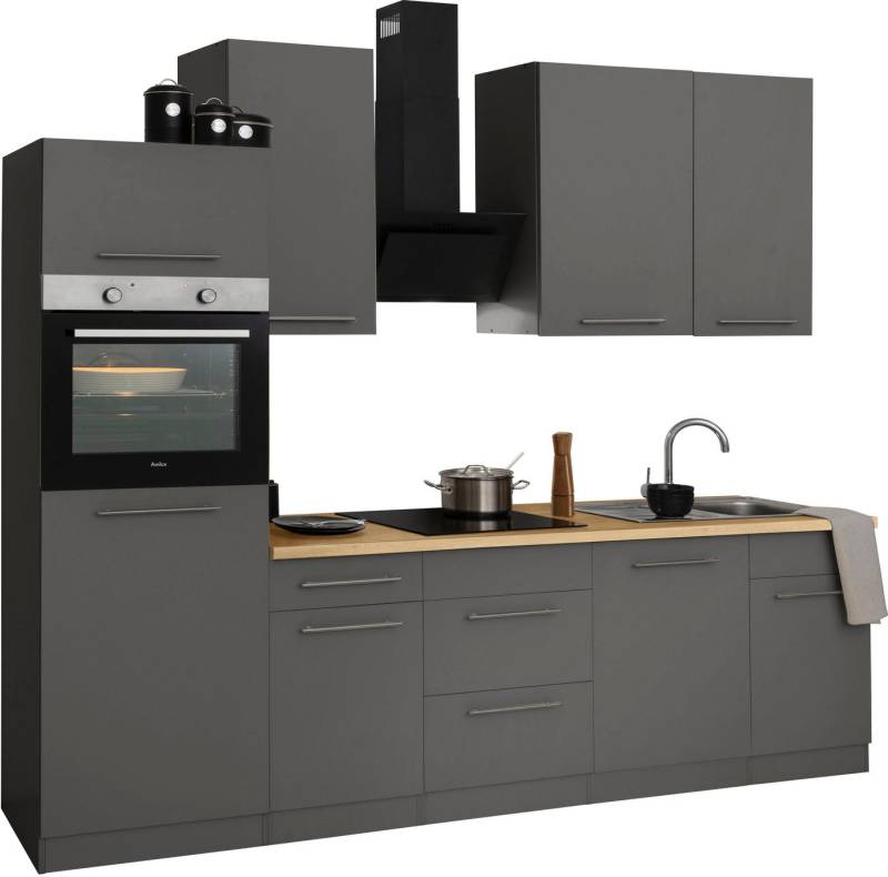 wiho Küchen Küchenzeile Unna, mit E-Geräten, Breite 280 cm von wiho Küchen