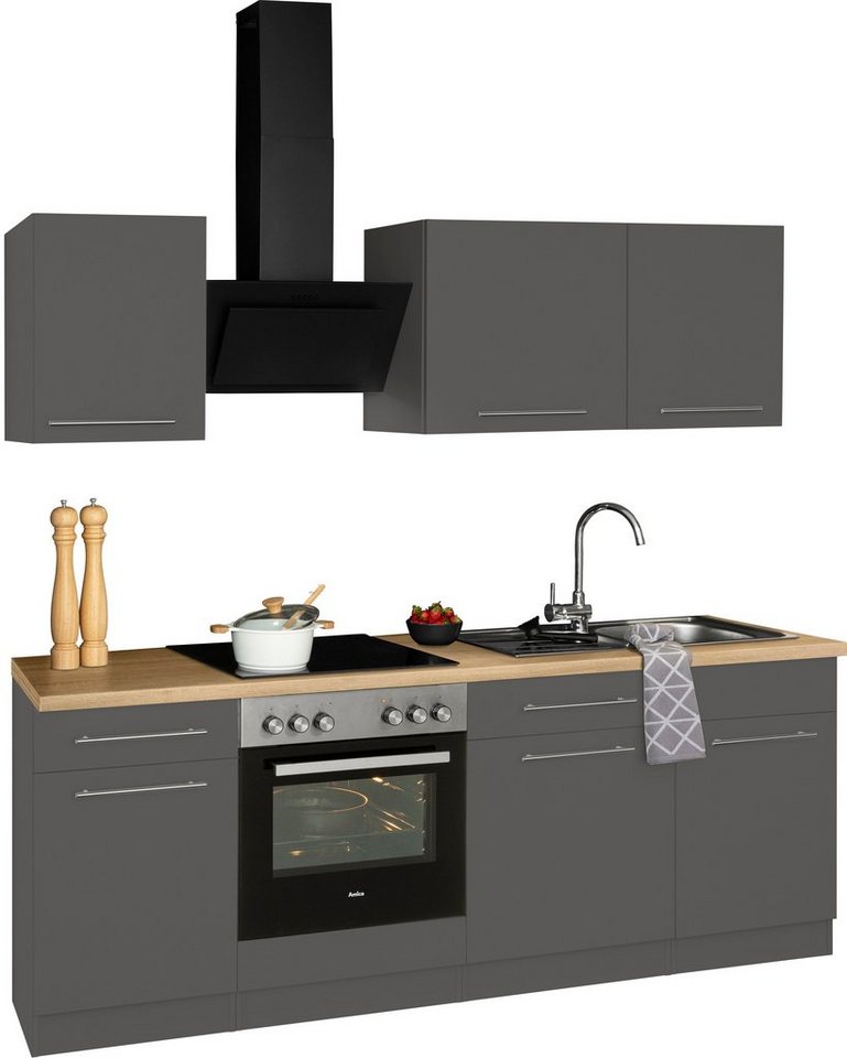 wiho Küchen Küchenzeile Unna, ohne E-Geräte, Breite 220 cm von wiho Küchen