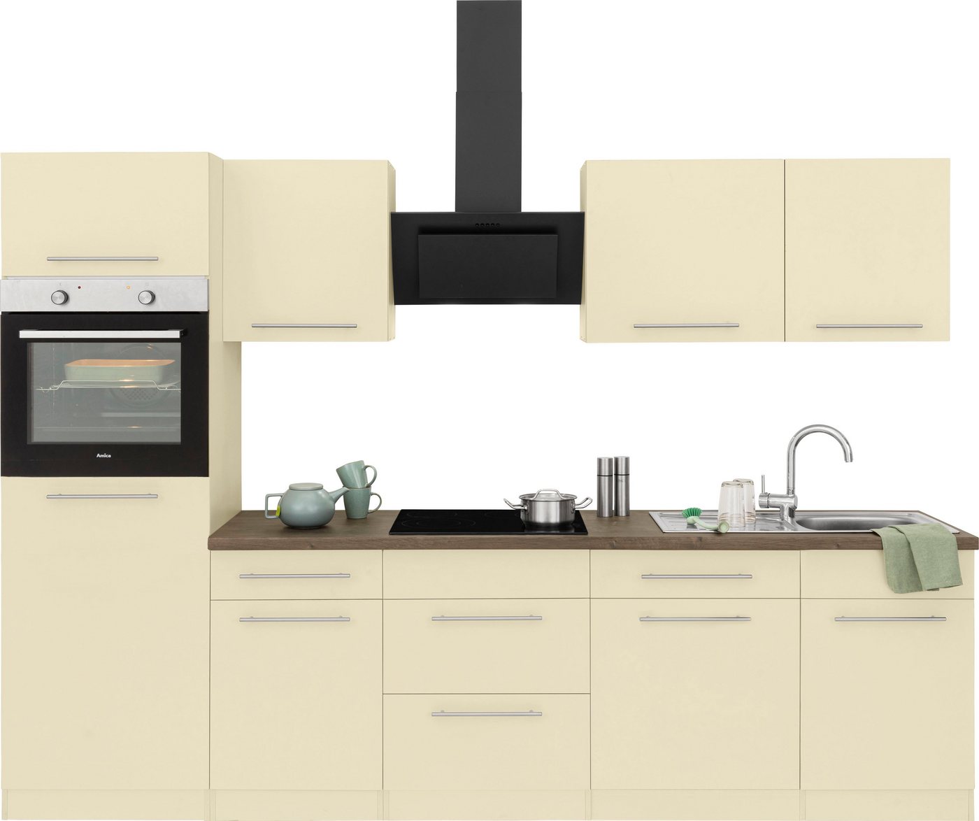 wiho Küchen Küchenzeile Unna, ohne E-Geräte, Breite 280 cm von wiho Küchen