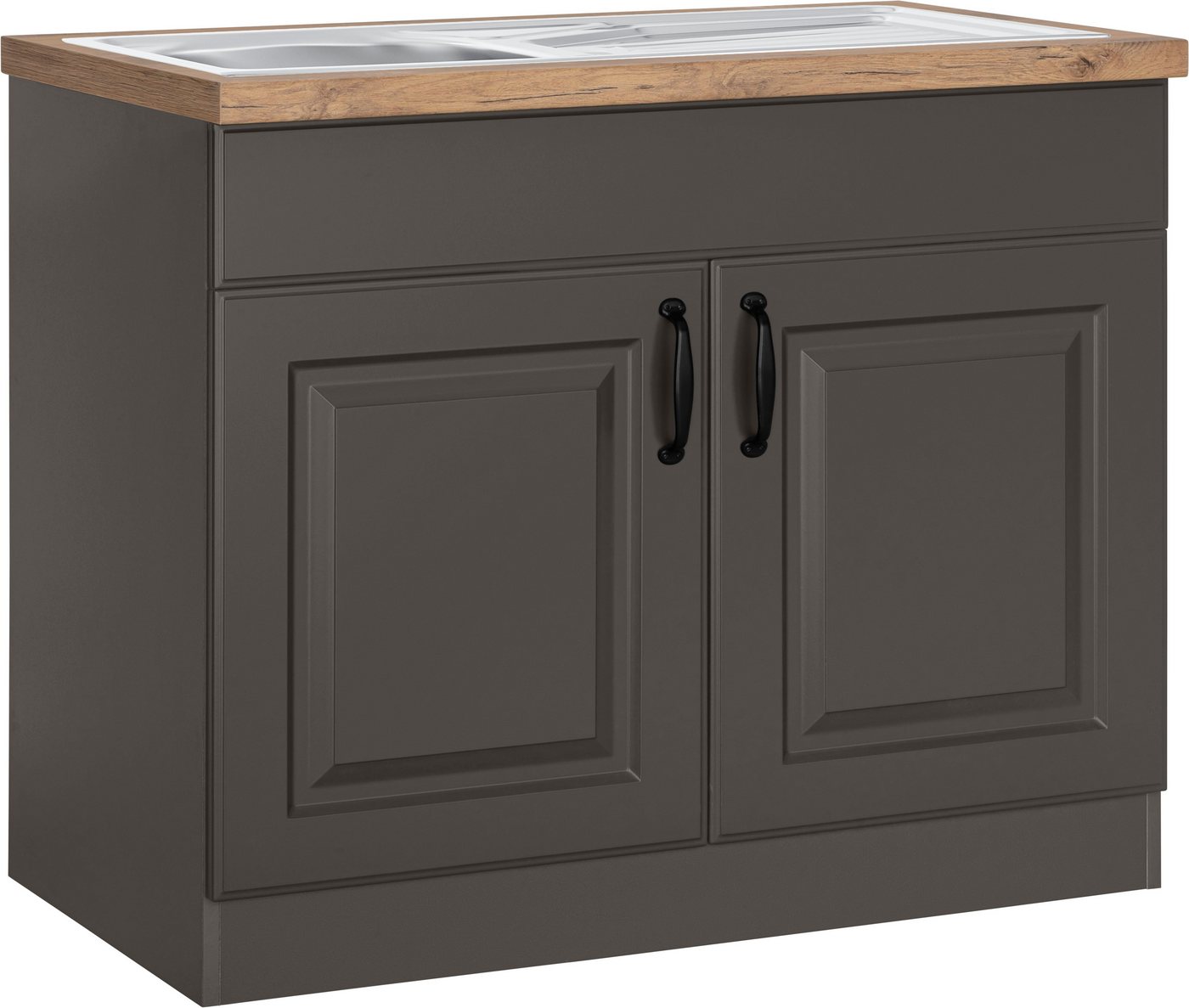 wiho Küchen Spülenschrank Erla 100 cm breit mit Kassettenfront wiho Küchen Spülenschrank Erla 100 cm breit mit Kassettenfront von wiho Küchen