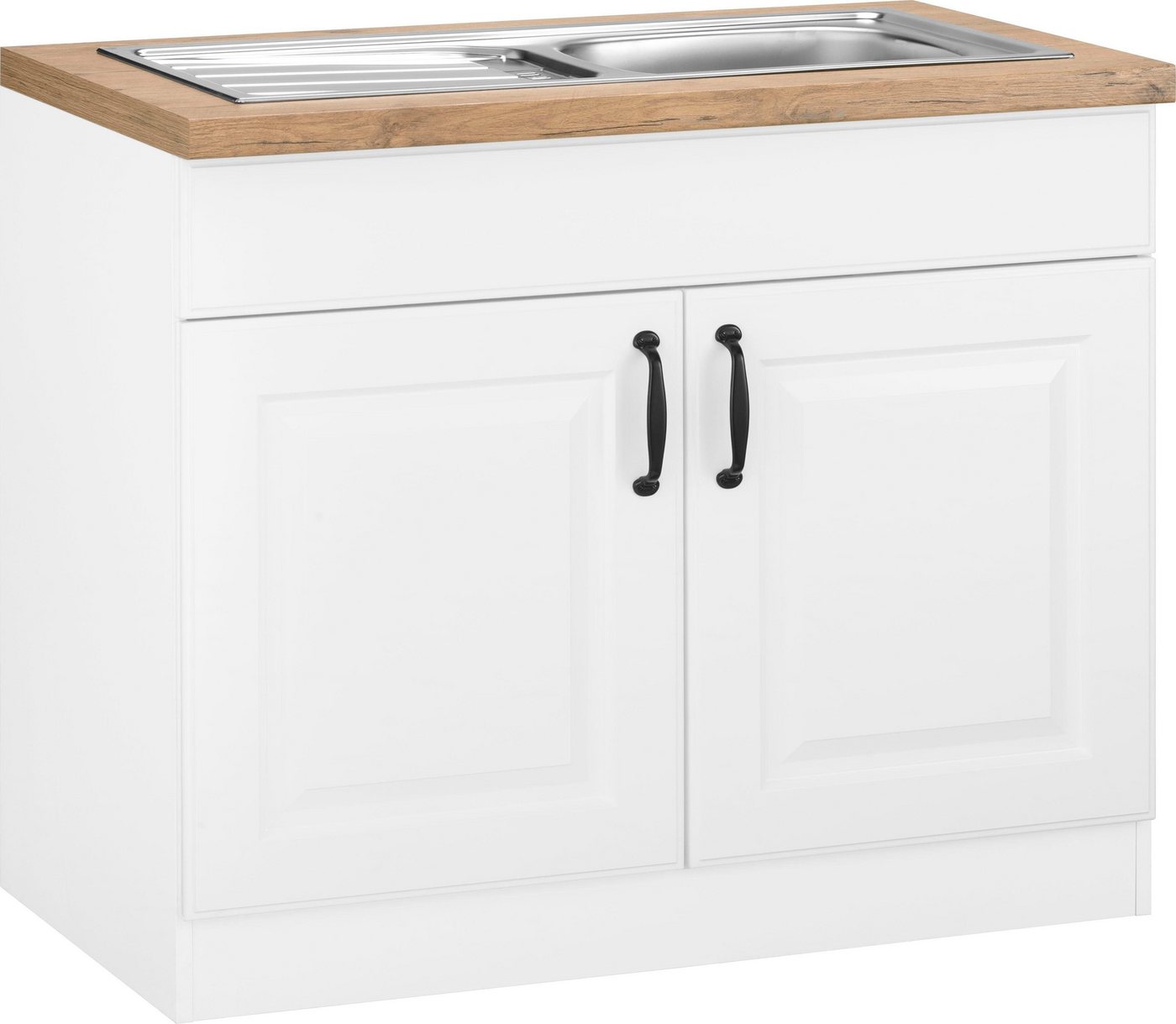 wiho Küchen Spülenschrank Erla 100 cm breit mit Kassettenfront wiho Küchen Spülenschrank Erla 100 cm breit mit Kassettenfront von wiho Küchen