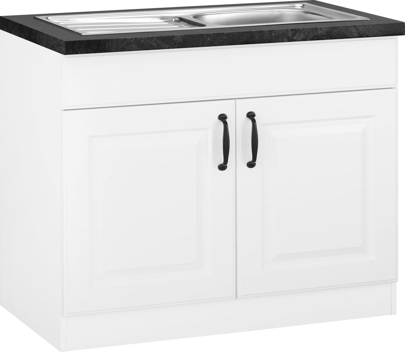 wiho Küchen Spülenschrank Erla 100 cm breit mit Kassettenfront wiho Küchen Spülenschrank Erla 100 cm breit mit Kassettenfront von wiho Küchen