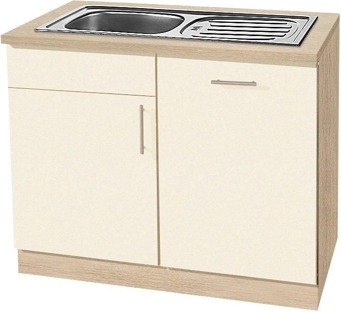 wiho Küchen Spülenschrank Kiel 110 cm breit, inkl. Tür/Griff/Sockel für Geschirrspüler von wiho Küchen