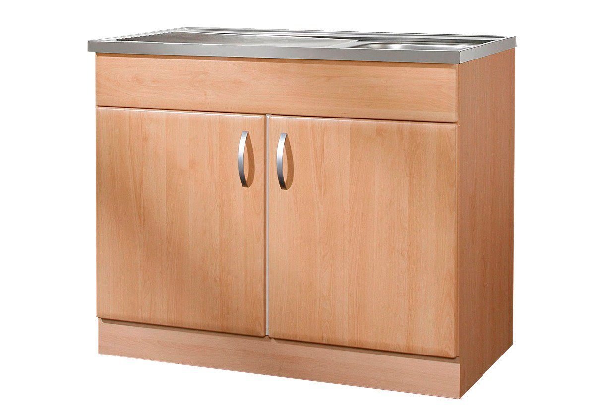 wiho Küchen Spülenschrank Prag B/T/H: 100/50/85 cm von wiho Küchen