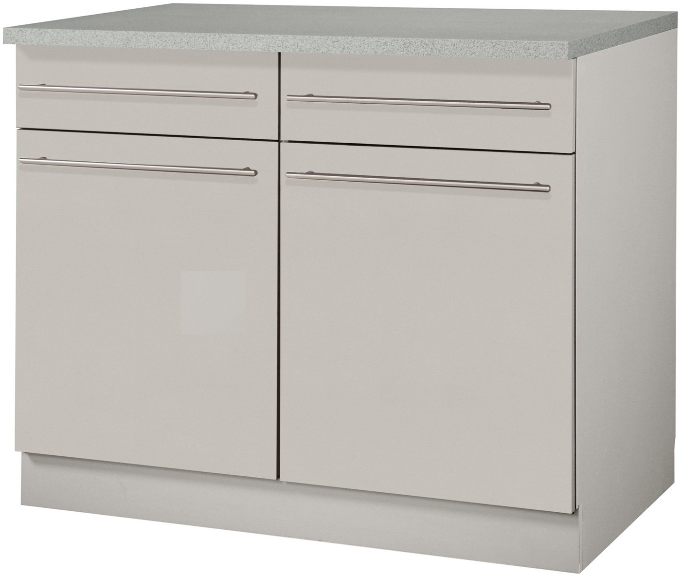 wiho Küchen Unterschrank Chicago 100 cm breit, 2 Schubkästen und 2 Türen, für viel Stauraum wiho Küchen Unterschrank Chicago 100 cm breit, 2 Schubkästen und 2 Türen, für viel Stauraum von wiho Küchen