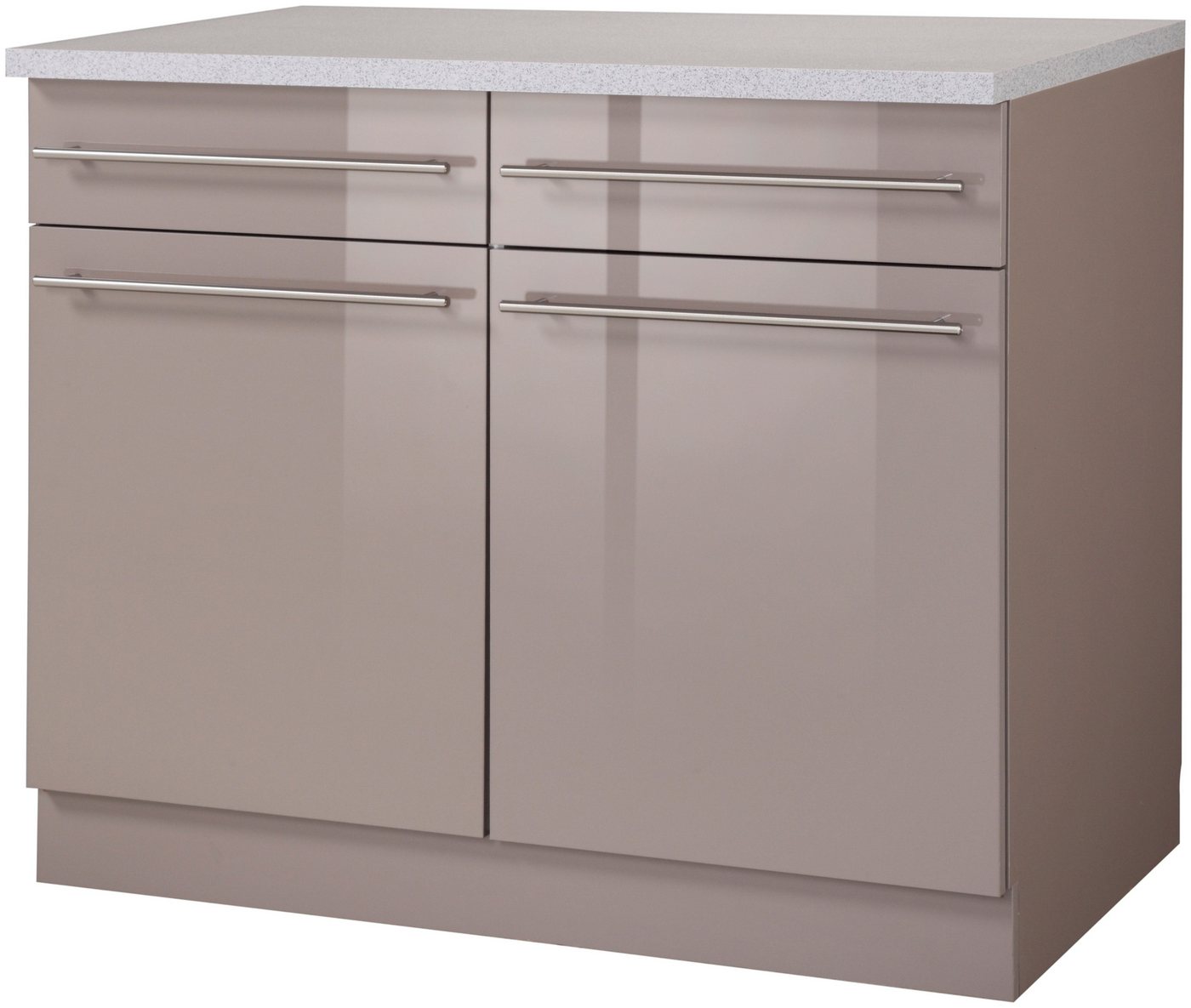 wiho Küchen Unterschrank Chicago 100 cm breit, 2 Schubkästen und 2 Türen, für viel Stauraum wiho Küchen Unterschrank Chicago 100 cm breit, 2 Schubkästen und 2 Türen, für viel Stauraum von wiho Küchen