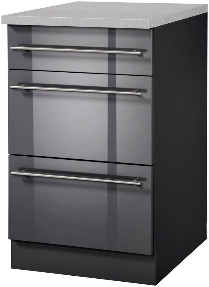 wiho Küchen Unterschrank Chicago 50 cm breit mit 2 Auszügen von wiho Küchen