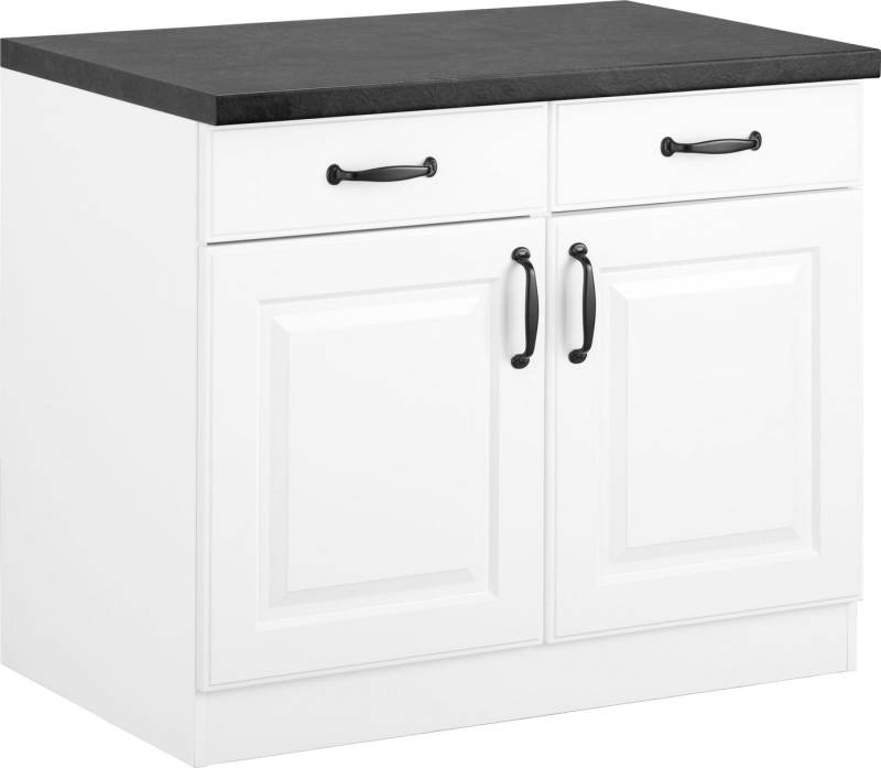 wiho Küchen Unterschrank Erla 100 cm breit mit Kassettenfront von wiho Küchen