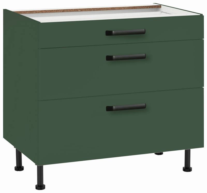 wiho Küchen Unterschrank Simi Soft-Close-Funktion in Schubkästen und Auszügen, verstellbare Füße von wiho Küchen