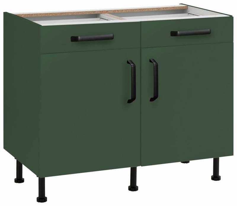 wiho Küchen Unterschrank Simi Soft-Close-Funktion in Schubkästen und Auszügen, verstellbare Füße von wiho Küchen