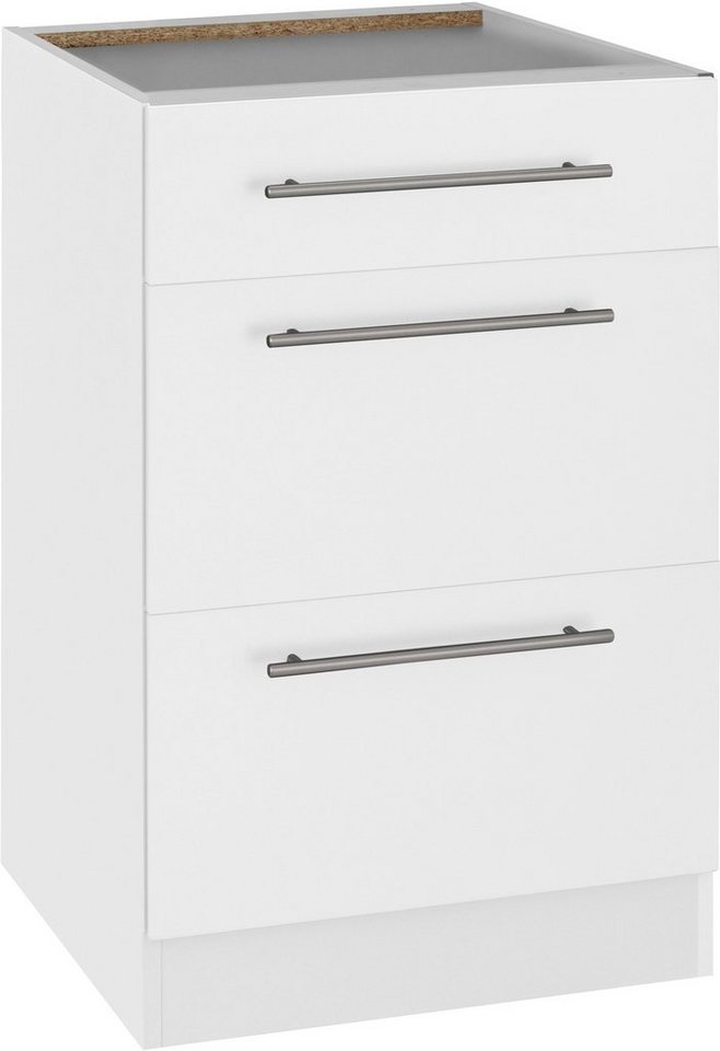 wiho Küchen Unterschrank Unna 50 cm breit, mit 2 großen Auszügen, ohne Arbeitsplatte wiho Küchen Unterschrank Unna 50 cm breit, mit 2 großen Auszügen, ohne Arbeitsplatte von wiho Küchen