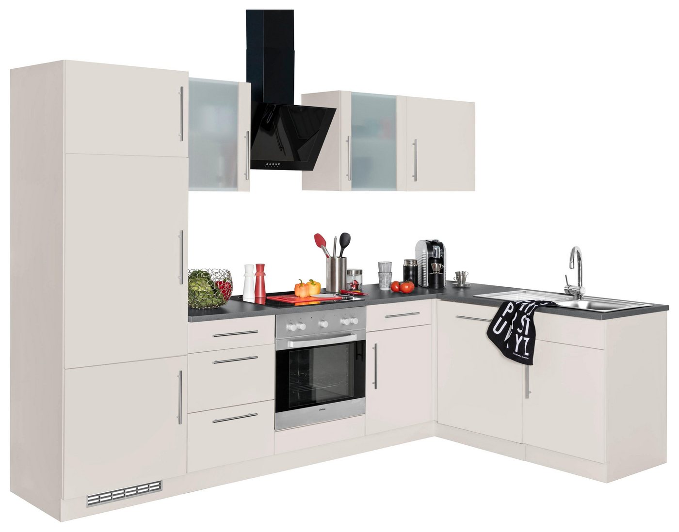 wiho Küchen Winkelküche Cali, mit E-Geräten, Stellbreite 280 x 170 cm von wiho Küchen