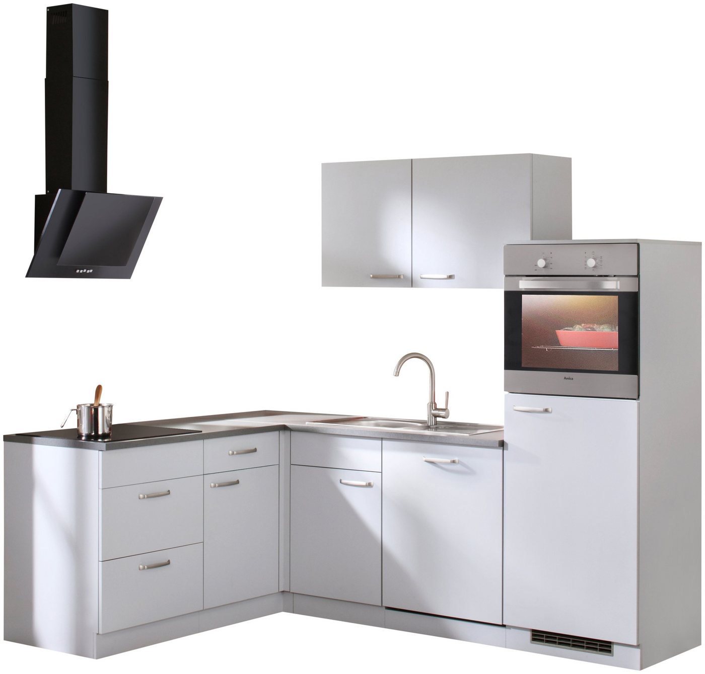 wiho Küchen Winkelküche Michigan, mit E-Geräten, 230 x 170 cm von wiho Küchen