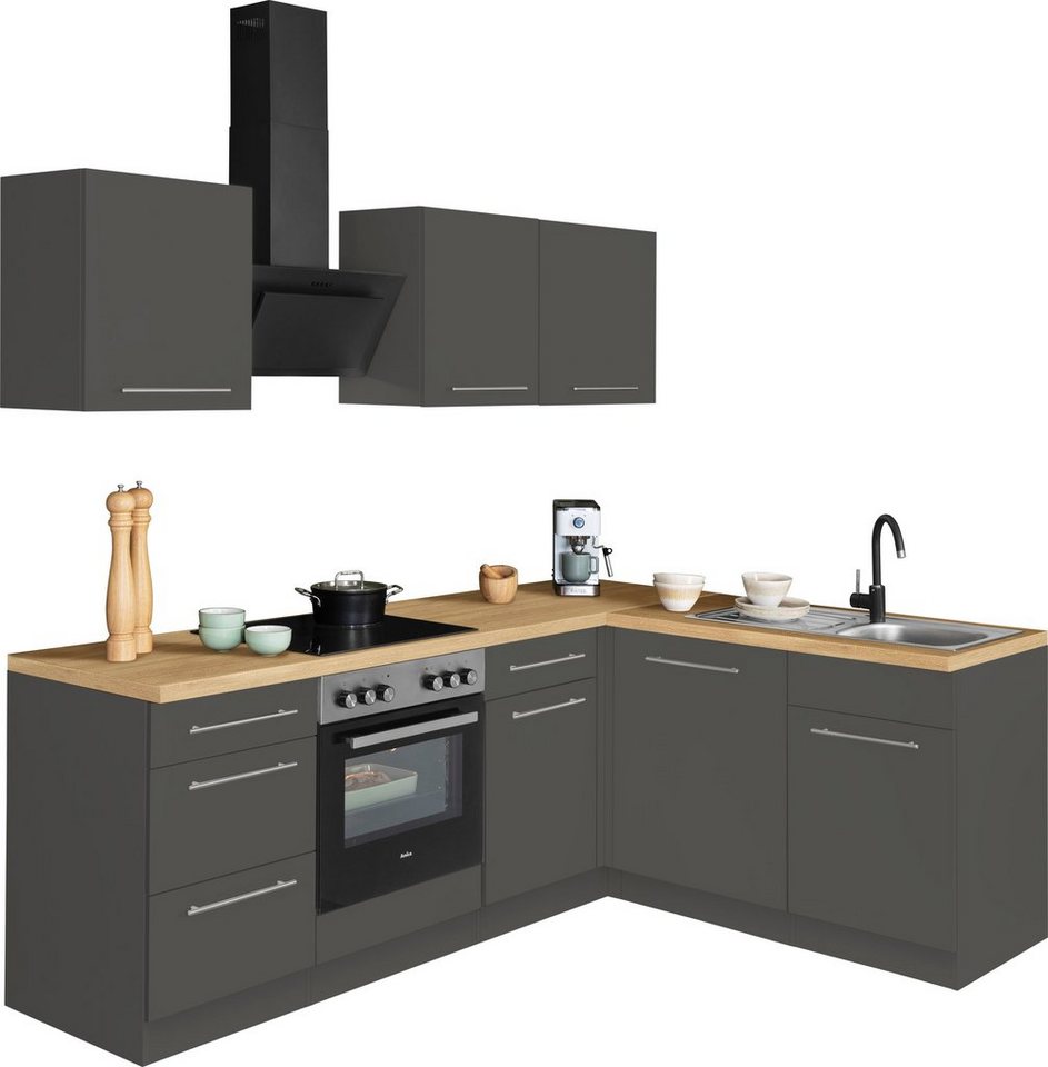 wiho Küchen Winkelküche Unna, ohne E-Geräte, Stellbreite 220 x 170 cm von wiho Küchen
