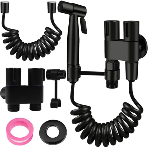 wiipara Bidet Handbrause Set, Edelstahl Toilettensprühgerät mit Federschlauch und Wandhalterung, Dual-Modus Handbrause für Bidet-Toilette, WC, Bodenreinigung, Badezimmer-Hygiene & Windelreinigung wiipara Bidet Handbrause Set, Edelstahl Toilettensprühgerät mit Federschlauch und Wandhalterung, Dual-Modus Handbrause für Bidet-Toilette, WC, Bodenreinigung, Badezimmer-Hygiene & Windelreinigung von wiipara