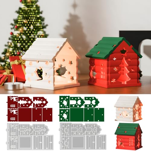 WIKIMO 2 Stück Silikonformen Gießformen Weihnachten für Haus Gießformen Silikonform Kerzenhalter Häuser Gips zum Gießen WIKIMO 2 Stück Silikonformen Gießformen Weihnachten für Haus Gießformen Silikonform Kerzenhalter Häuser Gips zum Gießen von wikimo