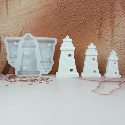 wikimo 3 Formen in einem Stück Silikonformen Gießformen Maritim, Leuchtturm Gießformen Silikon Sommer, Gipsformen zum Gießen Kerzen, Epoxidharz Formen Raysin Gipsform für Leuchtturm-Ornamente wikimo 3 Formen in einem Stück Silikonformen Gießformen Maritim, Leuchtturm Gießformen Silikon Sommer, Gipsformen zum Gießen Kerzen, Epoxidharz Formen Raysin Gipsform für Leuchtturm-Ornamente von wikimo