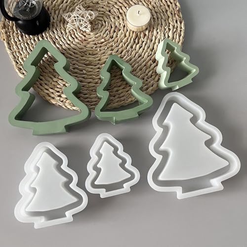 wikimo 3 Stück Silikonformen Gießformen Weihnachten, Gießformen Silikon für Weihnachtsbaum Gips zum Gießen wikimo 3 Stück Silikonformen Gießformen Weihnachten, Gießformen Silikon für Weihnachtsbaum Gips zum Gießen von wikimo