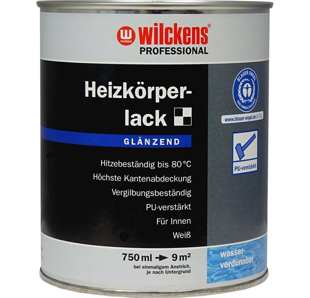 wilckens® PROFESSIONAL Heizkörperlack, glänzend, Weiß, 750 ml von wilckens® PROFESSIONAL