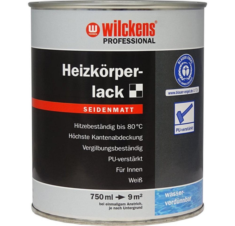 wilckens® PROFESSIONAL Heizkörperlack, seidenmatt, Weiß, 750 ml von wilckens® PROFESSIONAL
