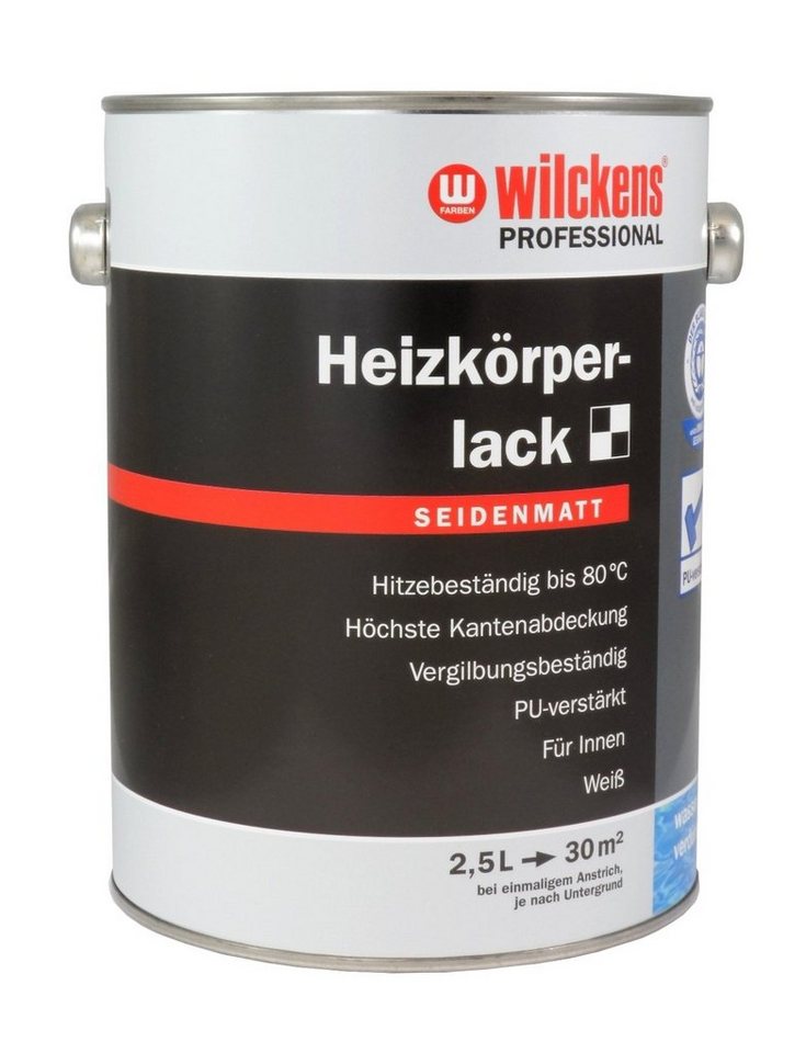 wilckens® PROFESSIONAL Lack Heizkörperlack 2,5 Liter Weiß Seidenmatt von wilckens® PROFESSIONAL