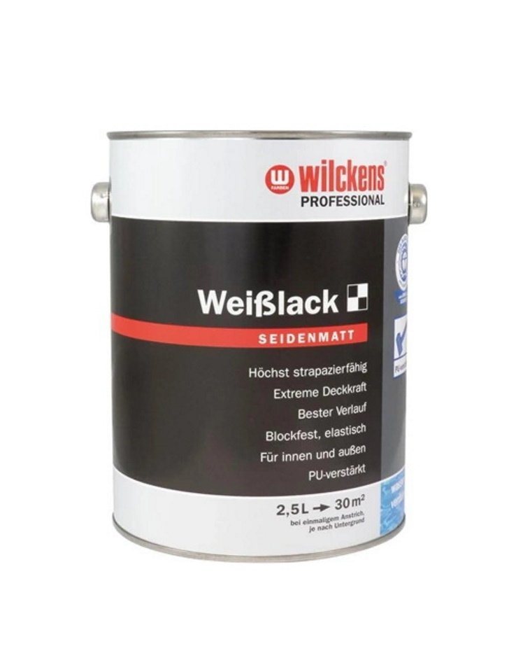 wilckens® PROFESSIONAL Lack Weißlack 2,5 L Seidenmatt von wilckens® PROFESSIONAL
