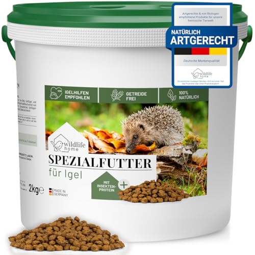 wildlife home Igelfutter VON IGELHILFEN EMPFOHLEN Getreidefrei 2kg - Artgerechtes Spezialfutter für Igel mit Insektenprotein für die optimale Energieversorgung, Vollwertiges Igel Futter Trockenfutter wildlife home Igelfutter VON IGELHILFEN EMPFOHLEN Getreidefrei 2kg - Artgerechtes Spezialfutter für Igel mit Insektenprotein für die optimale Energieversorgung, Vollwertiges Igel Futter Trockenfutter von wildlife home